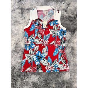NWT Women's TOMMY BAHAMA Sleeveless Golf/Tennis Shirt -Size Small MSRP: $110